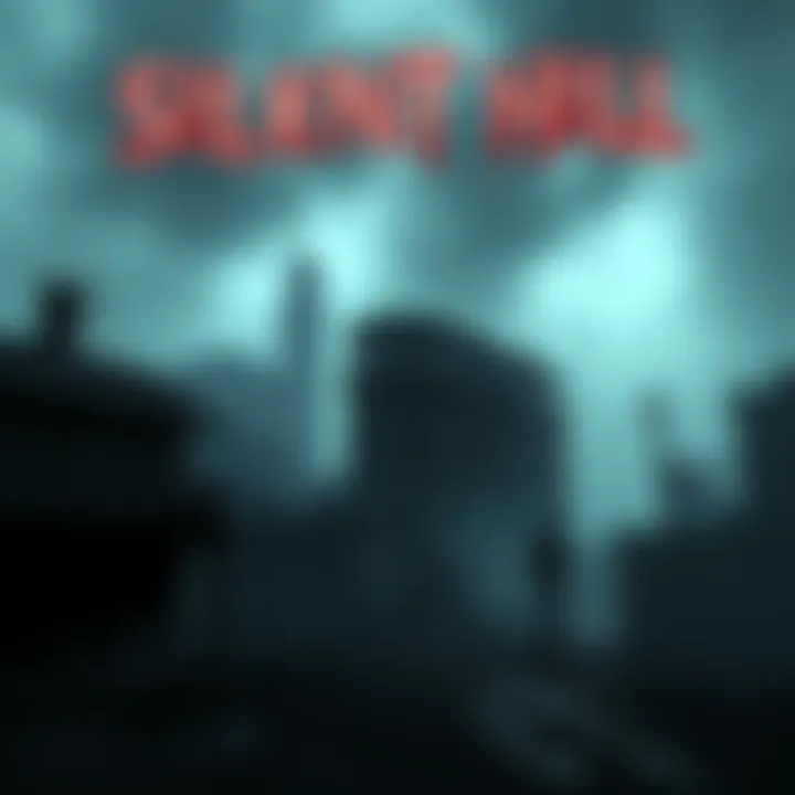 A dark, foggy environment with eerie buildings and a lone character exploring the unsettling landscape of Silent Hill 2 Remake.