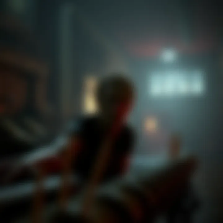 A screenshot from Silent Hill 2 Remake showing a character experiencing stuttering during gameplay