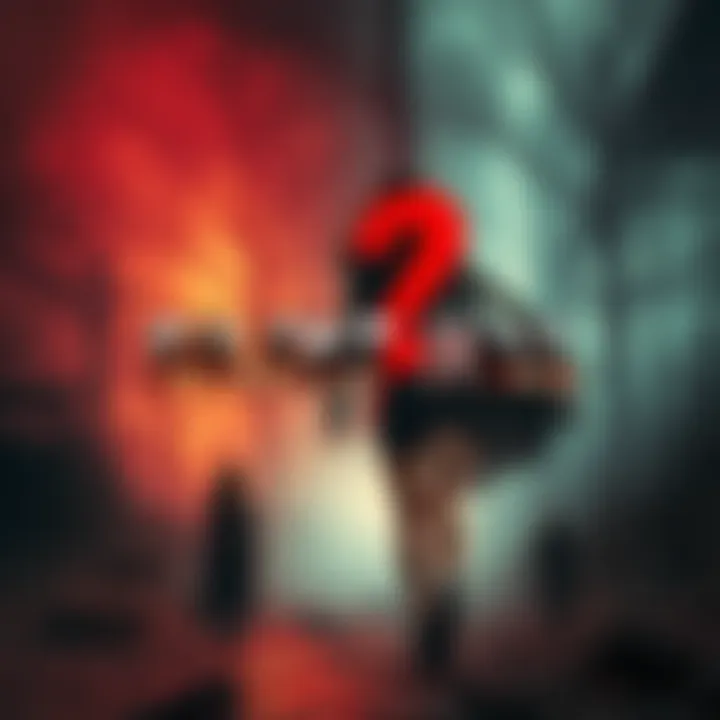 A blend of imagery representing the themes of sexuality and death in Silent Hill 2, featuring shadowy figures and unsettling landscapes.