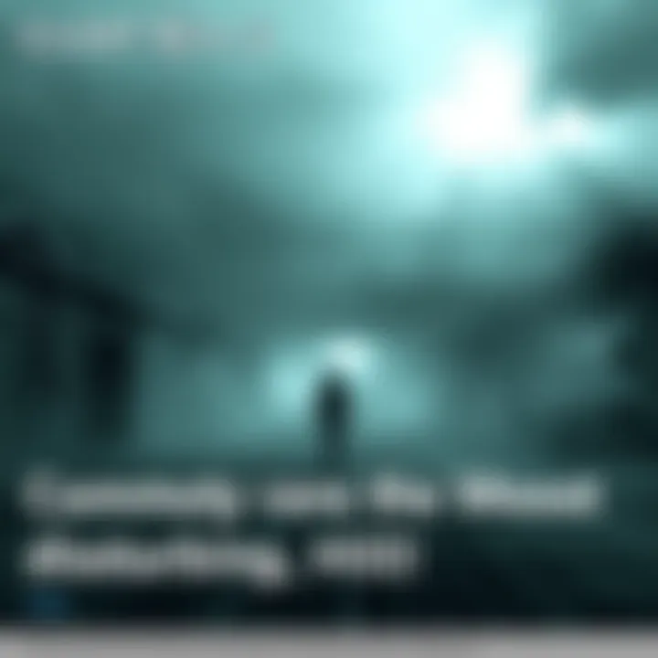 A scene from Silent Hill 3 showing eerie fog and unsettling atmosphere with a character exploring an abandoned location.