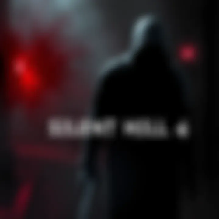 Cover art of Silent Hill 4 featuring a dark, eerie atmosphere with a shadowy figure and haunting elements.