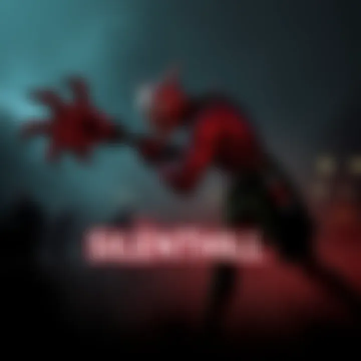 A dramatic boss fight scene in Silent Hill featuring a terrifying creature and a character armed for battle, set in a dark, foggy environment.