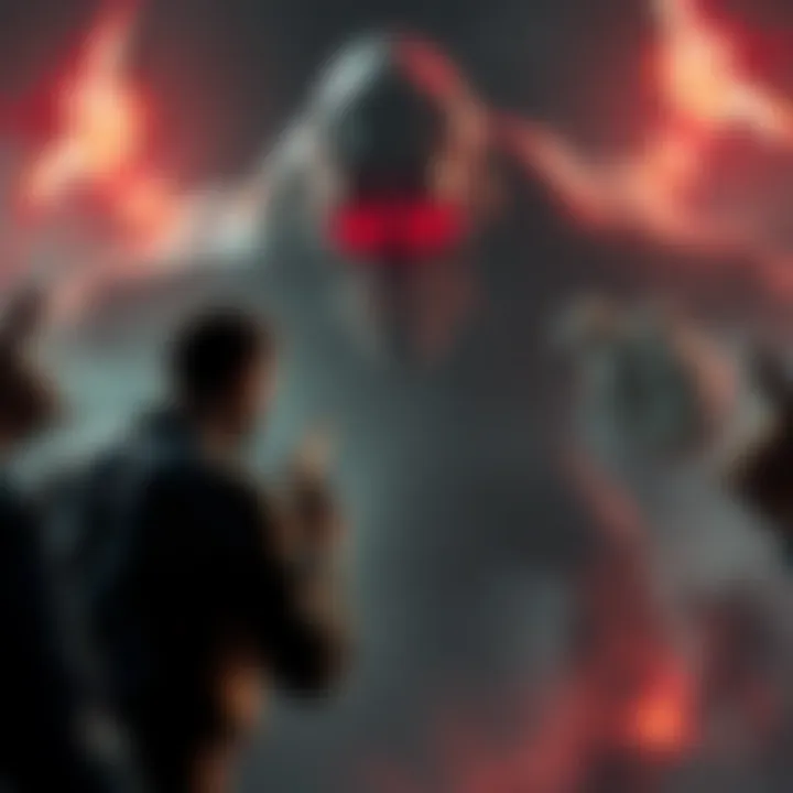 A gamer facing a terrifying boss in Silent Hill, showcasing a dark and eerie atmosphere with challenging monsters.