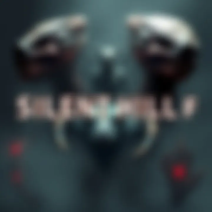 A collection of terrifying monsters from Silent Hill f, showcasing their eerie features and menacing presence in a dark, foggy environment.