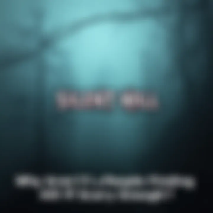 A dark and foggy environment from Silent Hill f with eerie sounds in the background, highlighting the unsettling atmosphere of the game.