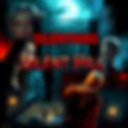 A collage showcasing various scenes and characters from the Silent Hill series, reflecting the horror theme and evolution of the games.