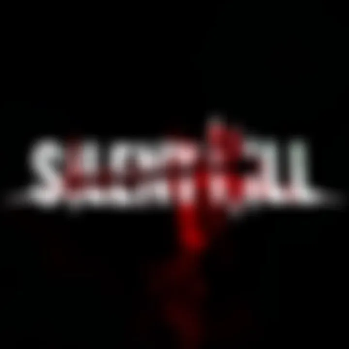 The Silent Hill logo displayed prominently, featuring dark, eerie graphics that represent the horror theme of the game.