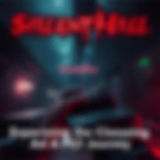 Silent Hill PS3 Gameplay A person playing Silent Hill on a PS3, surrounded by a dark, spooky atmosphere with horror elements.