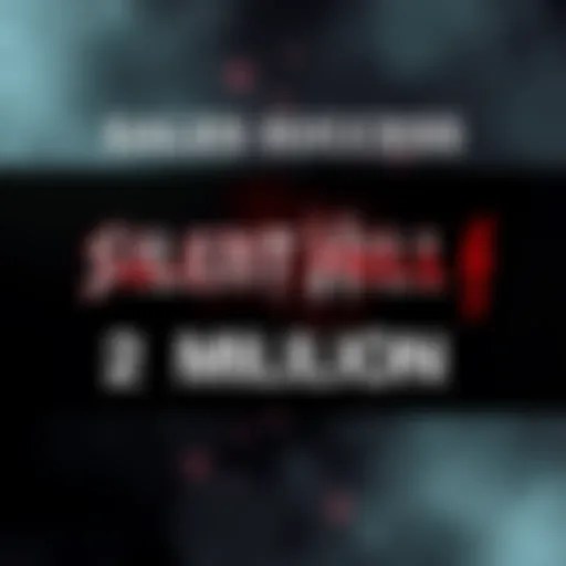 Graphic showing the sales milestones for Silent Hill f and Silent Hill 2, highlighting 2 million and 6 million sales respectively.