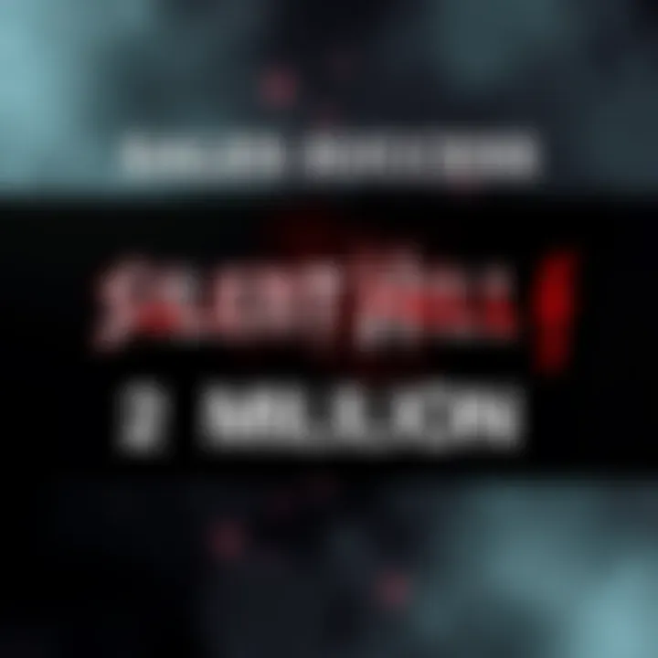 Graphic showing the sales milestones for Silent Hill f and Silent Hill 2, highlighting 2 million and 6 million sales respectively.