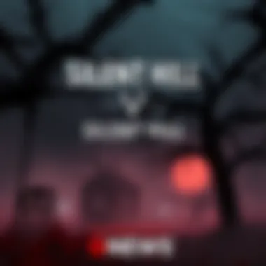 Silent Hill: Townfall Game Poster Promotional art for Silent Hill: Townfall featuring a dark, foggy environment with eerie shadows and twisted trees