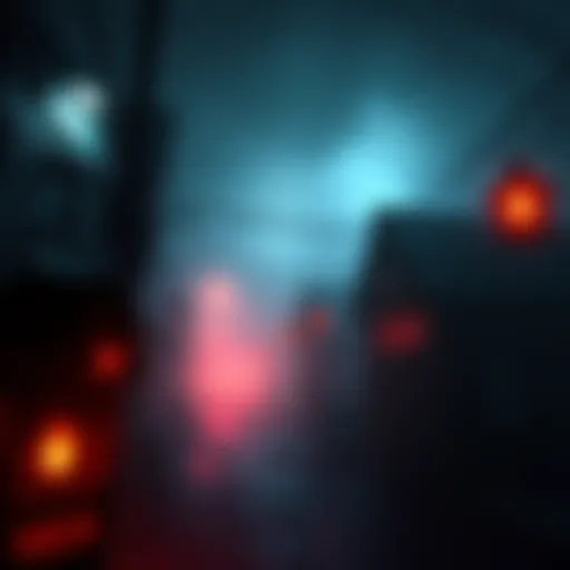A dark and eerie environment from the Silent Hill: Townfall trailer, featuring unsettling visuals and ominous lighting.