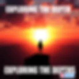 A person standing on a cliff overlooking a vast sunset, symbolizing life's journey and the inevitability of death