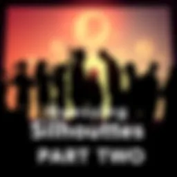 Participants engaged in a silhouette guessing game with various shapes displayed