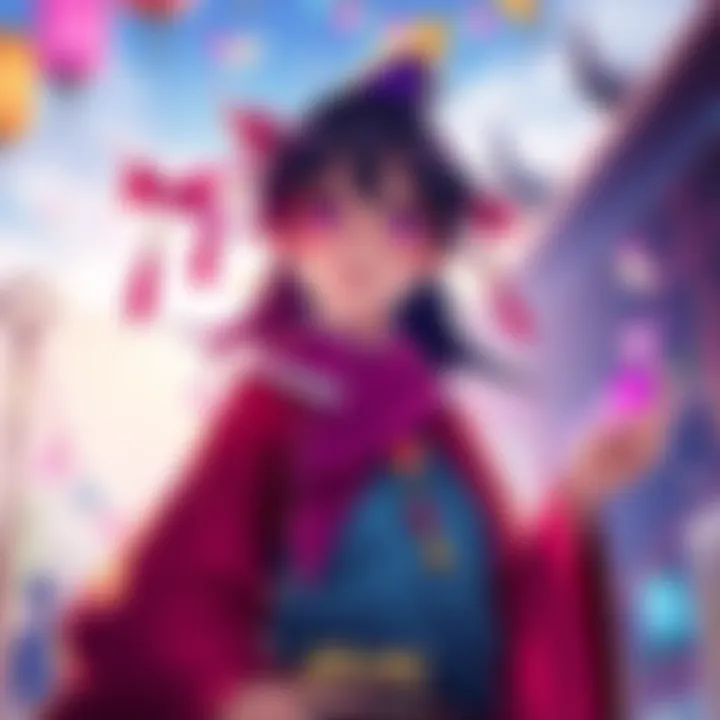A character in a vibrant setting from the game Silksong, showcasing its art style and design elements.
