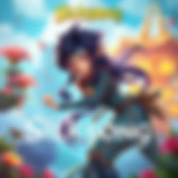 A concept art piece showcasing the main character from Silksong in a lush, animated world, representing the game's vibrant design and challenges faced during development.