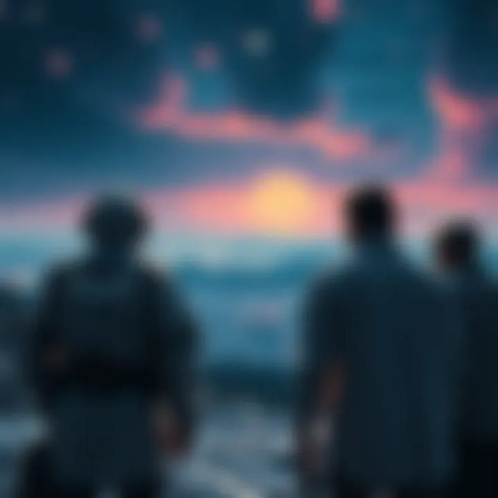 Silver Team Overlooking Prophets Silver Team examining charts while ignoring prophets' advice