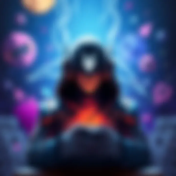 A gamer reflecting on their journey with the character Silverhand, surrounded by gaming elements and a glow of inspiration.