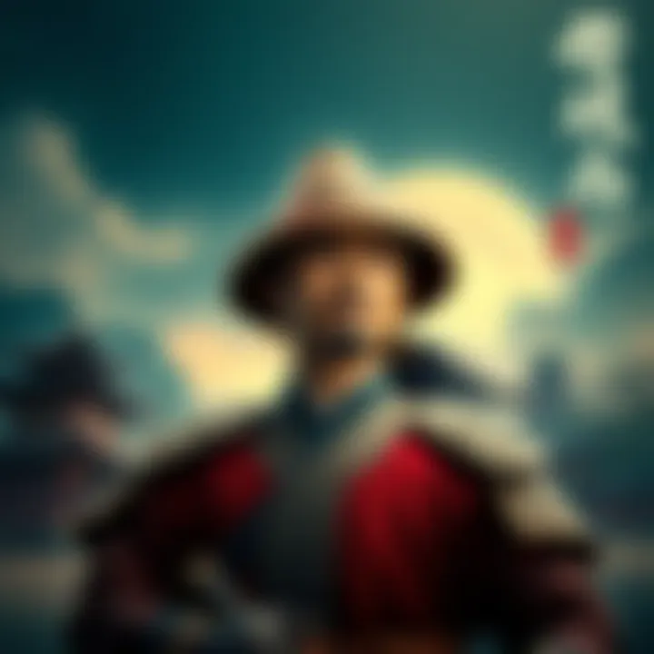 Sima Yi Considering His Next Move Sima Yi contemplating a decision not to assassinate Pang Tong, with a backdrop of ancient Chinese scenery