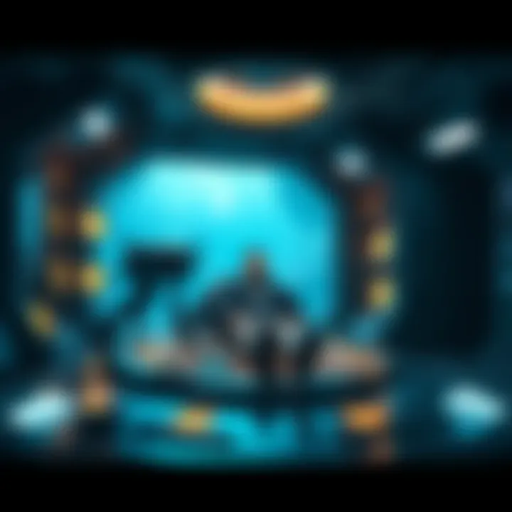 A man named Simon wakes up in a futuristic underwater facility called Upsilon, surrounded by advanced technology and machines.