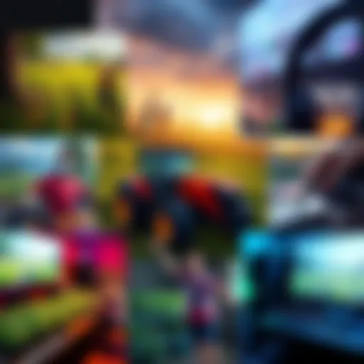 A collage of popular simulator game scenes including farming and cleaning settings.
