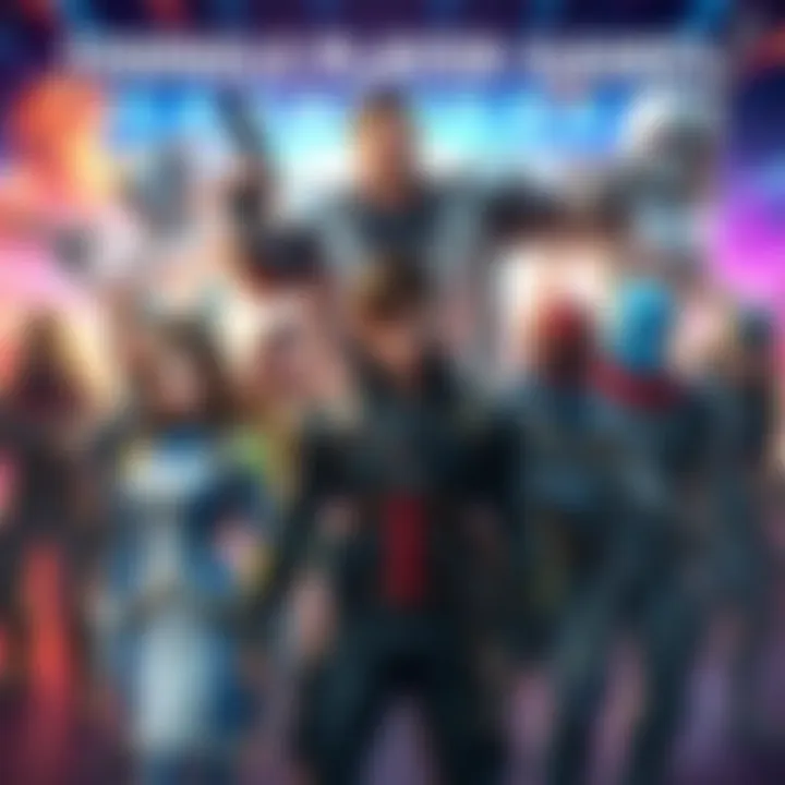 Various characters from popular single-player games standing together in a vibrant gaming background.