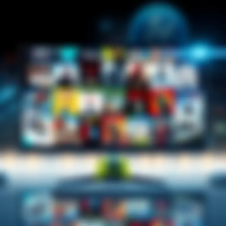 A collage of various popular single player video game covers on a digital screen