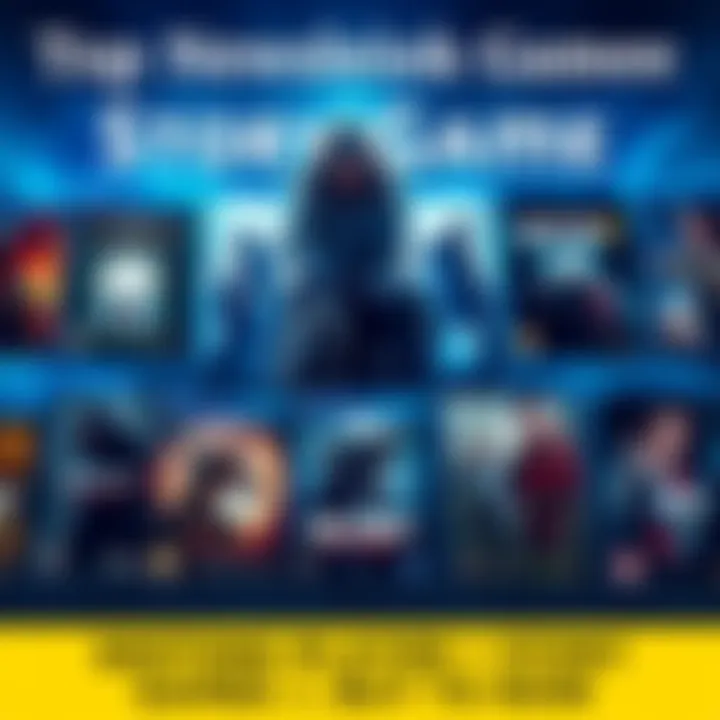 A collection of popular singleplayer story game covers showcasing different genres like action, adventure, and drama.