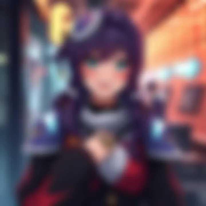 A sister character showcasing ephemera and a Glaxion Tenet, highlighting her details and market value