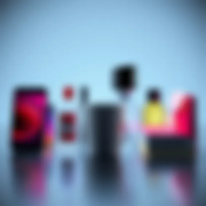 Visual display of various everyday objects compared in size, illustrating how items like a phone, cup, and book relate to each other in 2025.