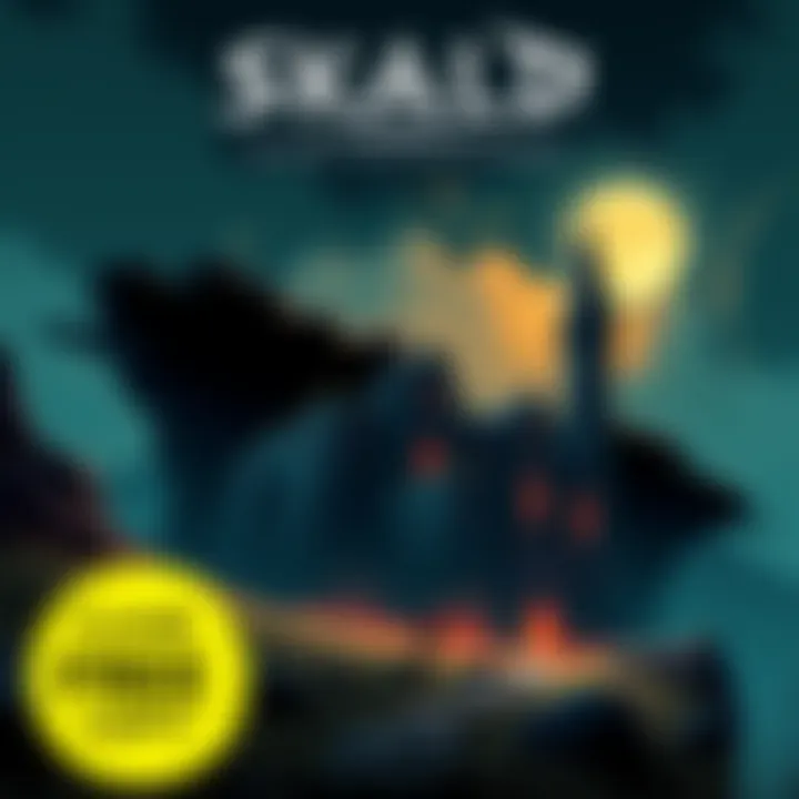 Cover art of SKALD: Against the Black Priory featuring a retro-style RPG scene with a dark castle and a lone hero.