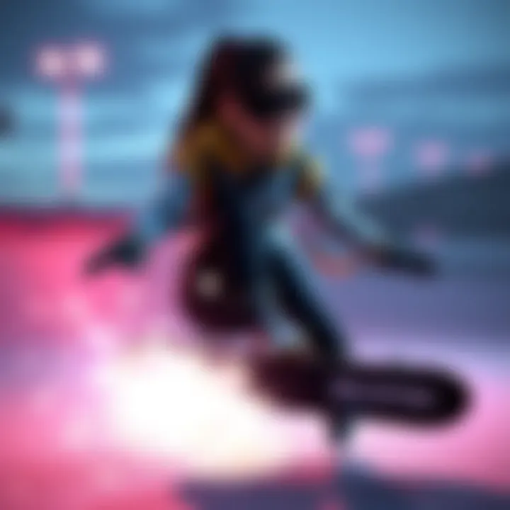 Screenshot featuring a female character in the Skate beta using voice effects similar to Mass Effect 1, highlighting the game's connection.