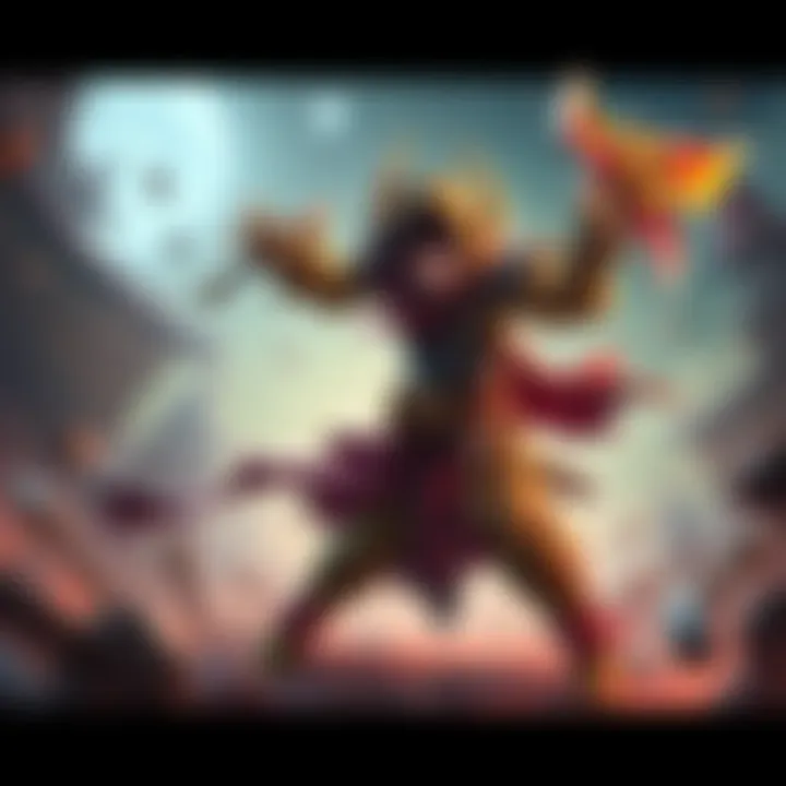 Melee Combat in Skekethrone A character in Skekethrone engaging in melee combat, showcasing the game's focus on strength and lack of magic options.