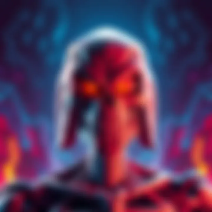 Skeletor in New Style Skeletor presented in a non-cel-shaded design with a bold look, showcasing his iconic skull face and menacing grin, set against a vibrant background.