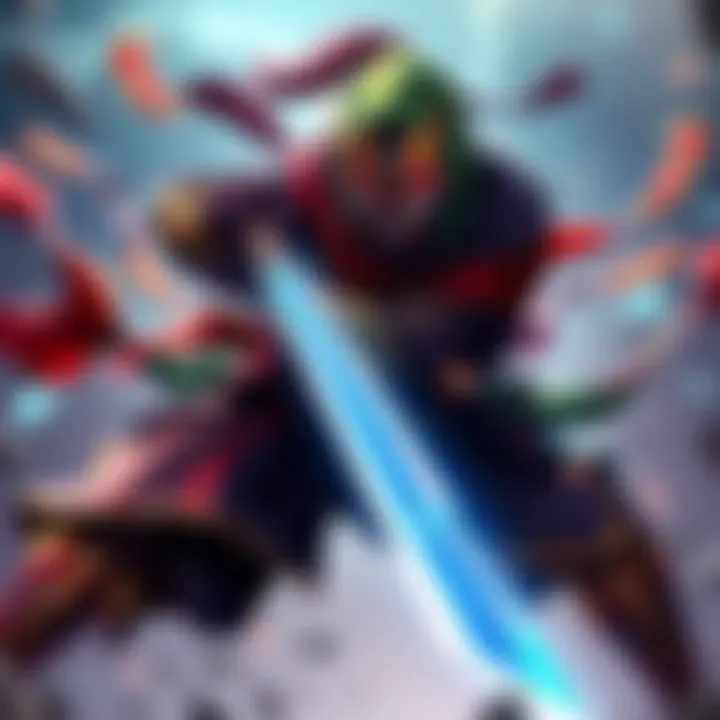 A talented Genji player using swift movements and shurikens in a ranked match.