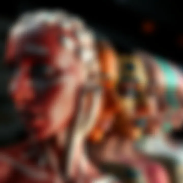 A collection of skin textures and designs displayed together, showcasing various characteristics for identification.