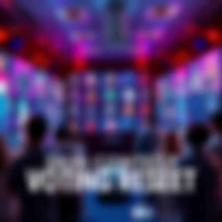 Participants voting for their favorite skin designs in a contest after AI cheating issue. Colorful skin designs displayed on a screen with people engaged in selecting their favorites.