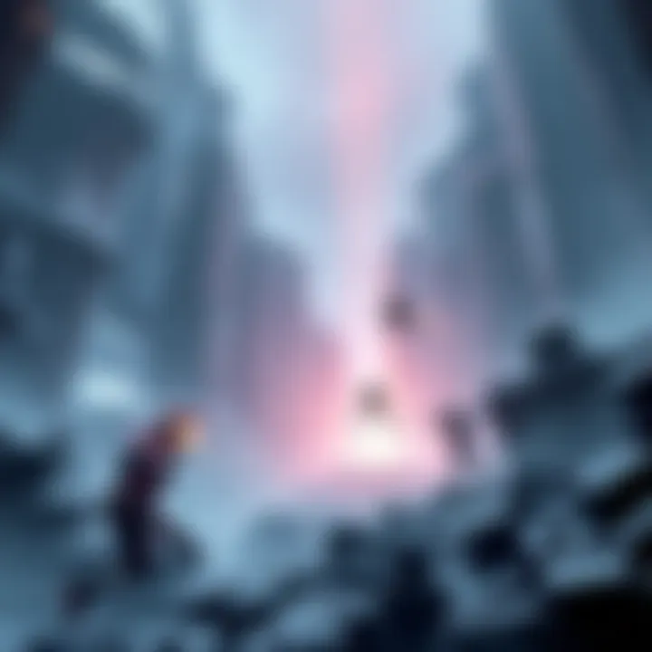 A scene showing players engaging in a void mission without activating beacons, illustrating the gameplay strategy and focus on defeating bosses for rewards.