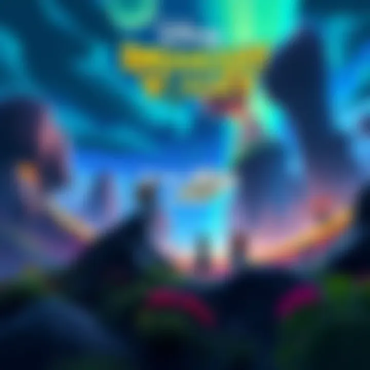 Colorful scene showcasing Skull Rock with characters exploring new adventures in Disney Dreamlight Valley on Nintendo Switch.