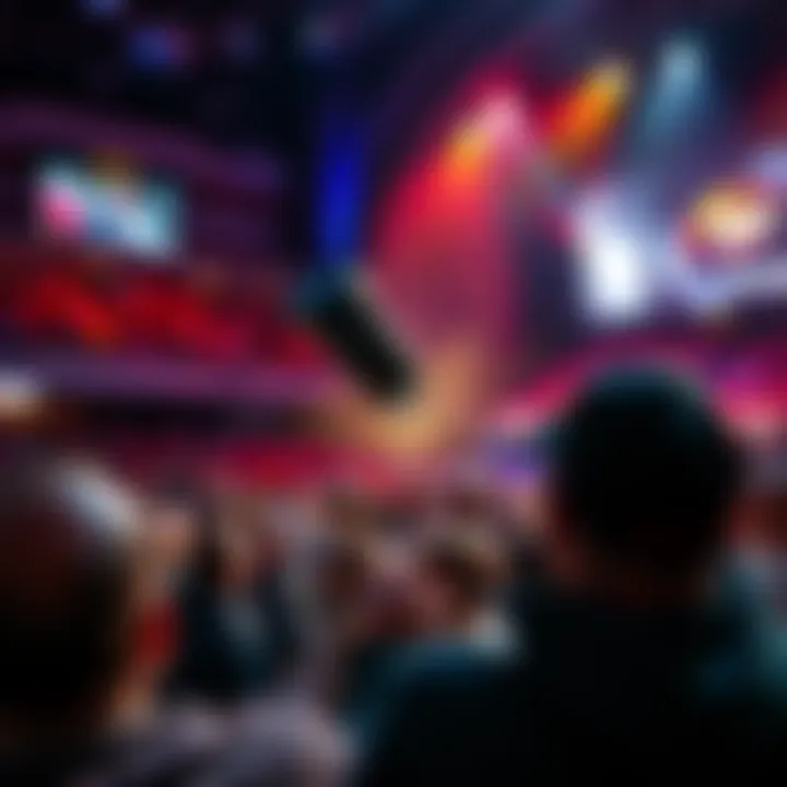 Skycam crashes into audience member during live event, surprising the crowd