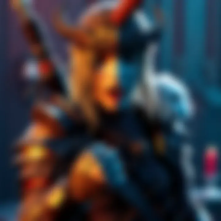 A Skyrim character showcasing adult mod features, blending fantasy elements with humor in a playful scene.