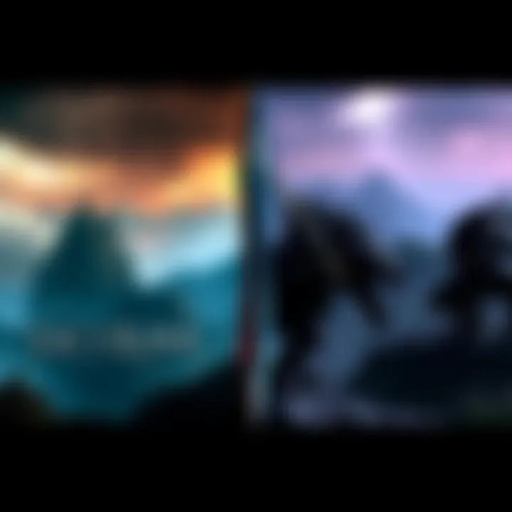 Side-by-side view of Skyrim Special Edition and Anniversary Edition features
