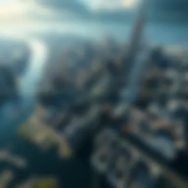 Skyrim Map Overlaid on Manhattan Visual comparison of Skyrim's game map superimposed on a map of Manhattan, highlighting the size difference between the two.