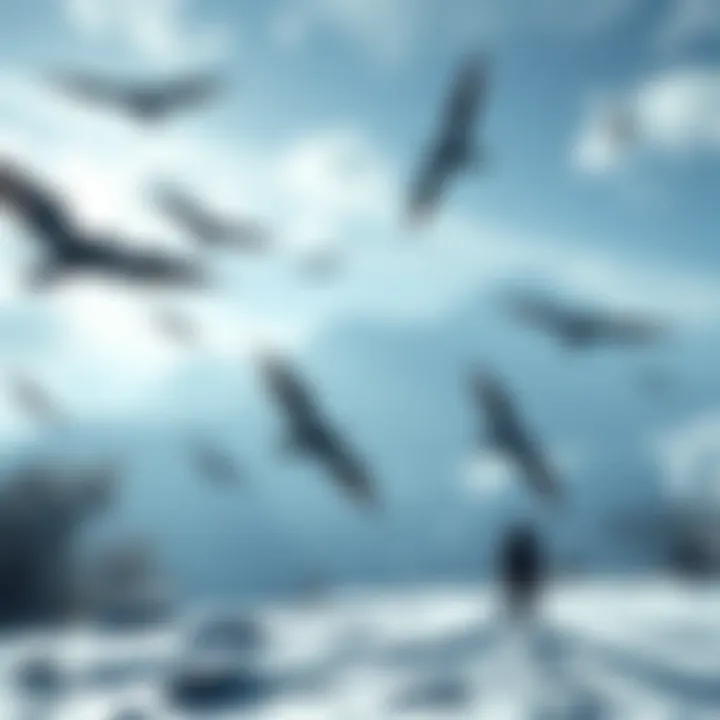 Skyrim Special Edition Gameplay A scene from Skyrim Special Edition showing a character exploring a snowy mountain landscape with dragons flying in the sky.