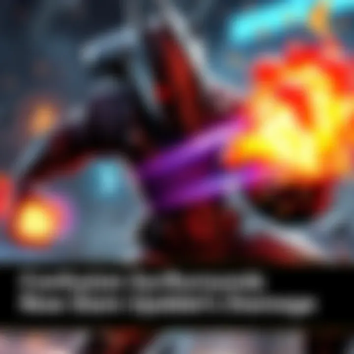 A character executing a slam attack, showing differing damage effects with some parts highlighted to indicate low damage and high damage outputs.