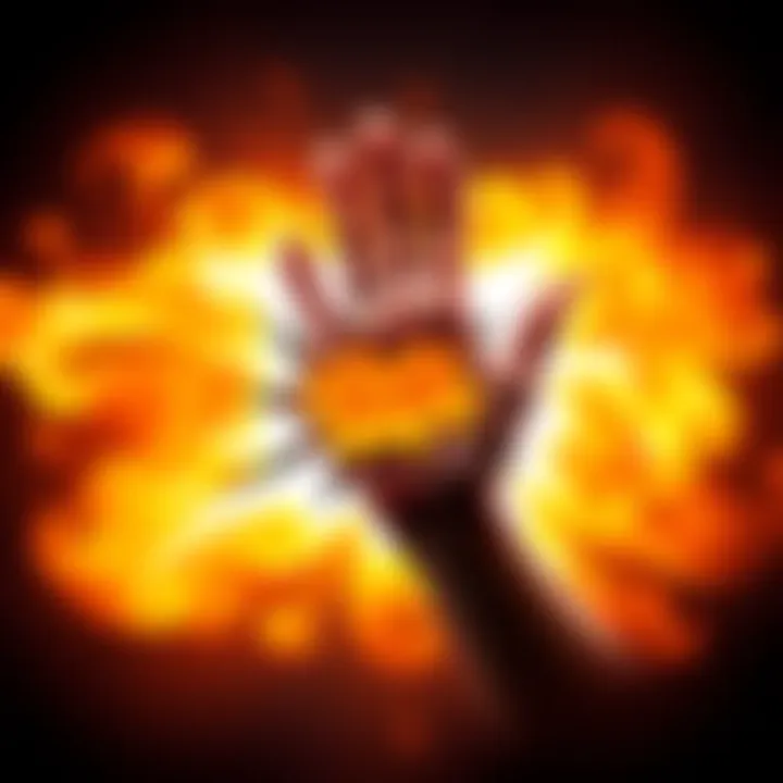Visual representation of the slap that ass emote with a hand and an explosive impact symbol, showcasing its popularity in online conversations.