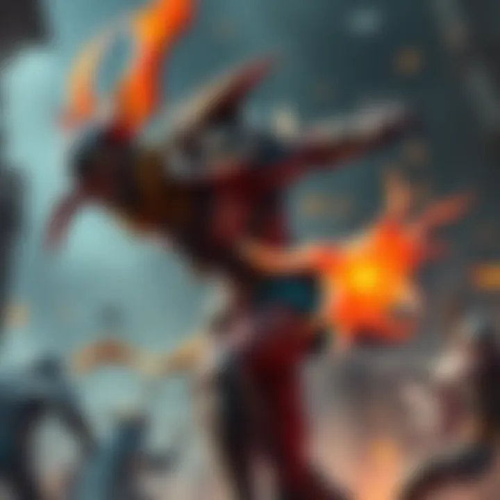 Slark, the agile hero from Dota 2, skillfully dodges attacks while dominating a lane in the game, showcasing his powerful abilities.