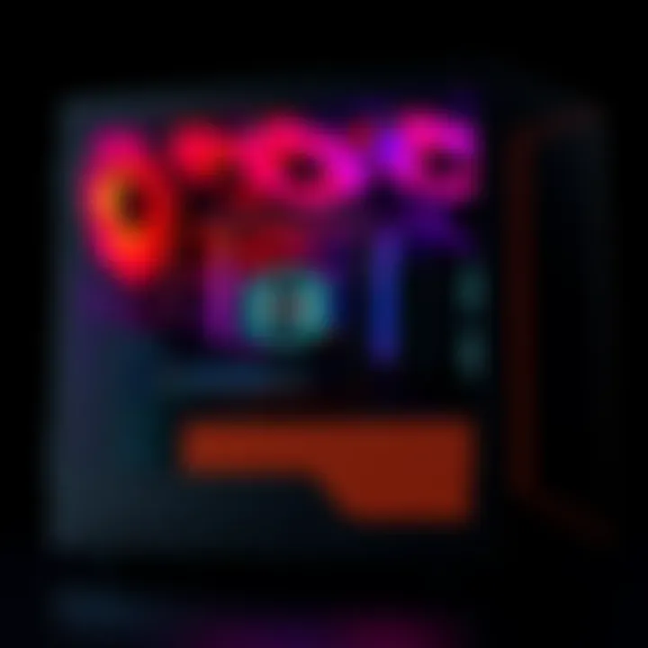 A sleek Sliger S620 case showcasing the AMD Ryzen 7 5800X3D processor and NVIDIA RTX 4090 graphics card, highlighting a high-performance gaming setup.