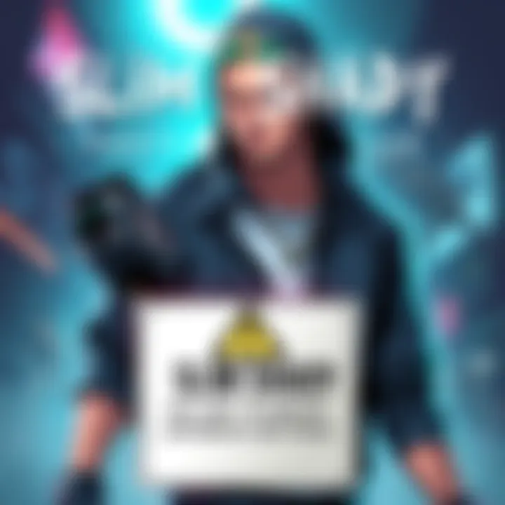 Slim Shady DLC Announcement An illustration showing the character Slim Shady with game graphics and a warning sign about delisting