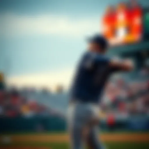 Slow Wind-Up Moment A player dramatically pauses before making a pitch, causing surprise among the crowd.